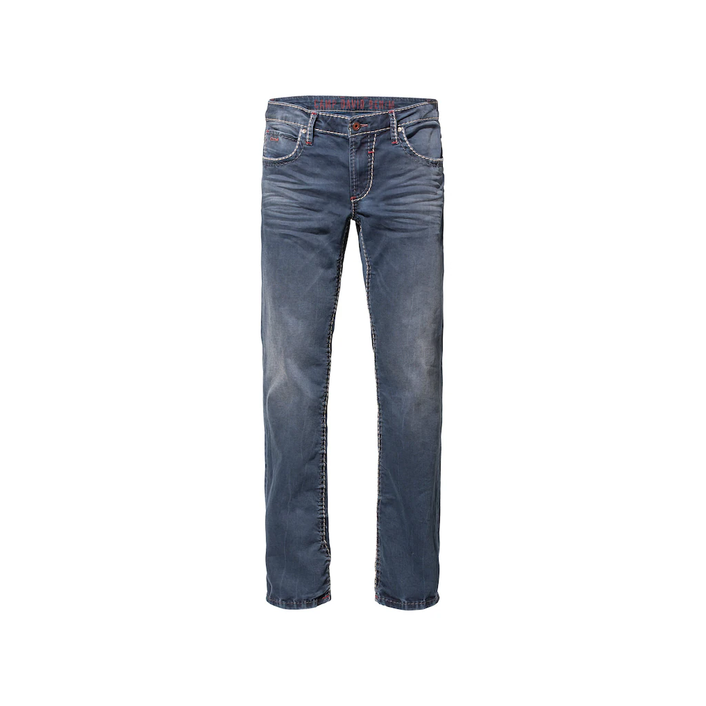 CAMP DAVID Regular-fit-Jeans Münztasche Mit Ziernaht ▷ Für
