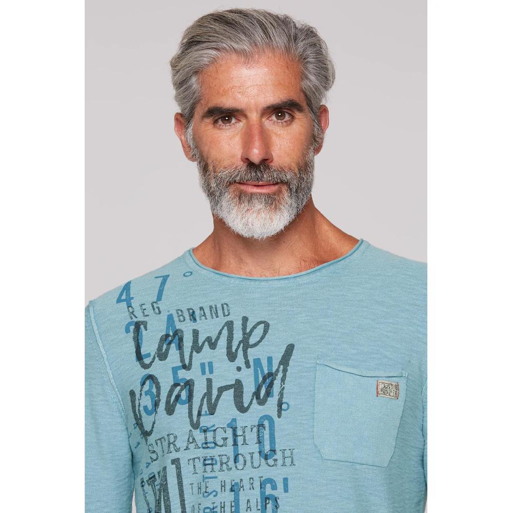 CAMP DAVID Rundhalspullover In Linksstrick ▷ Kaufen