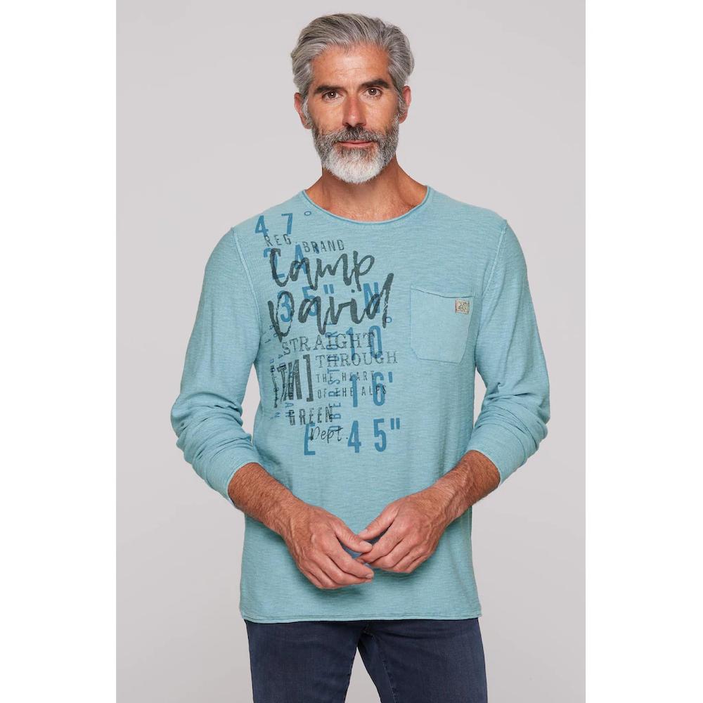 CAMP DAVID Rundhalspullover in Linksstrick ▷ kaufen