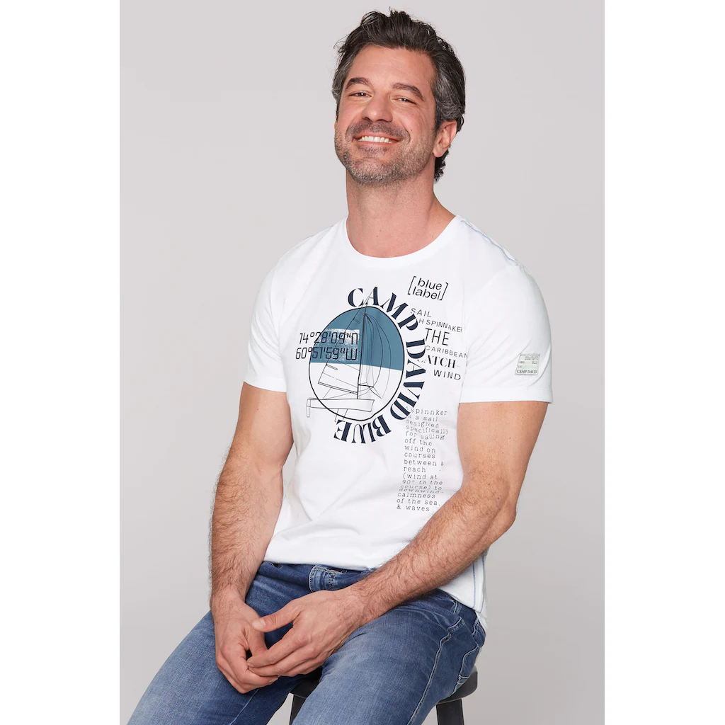 CAMP DAVID Rundhalsshirt aus Baumwolle ▷ für