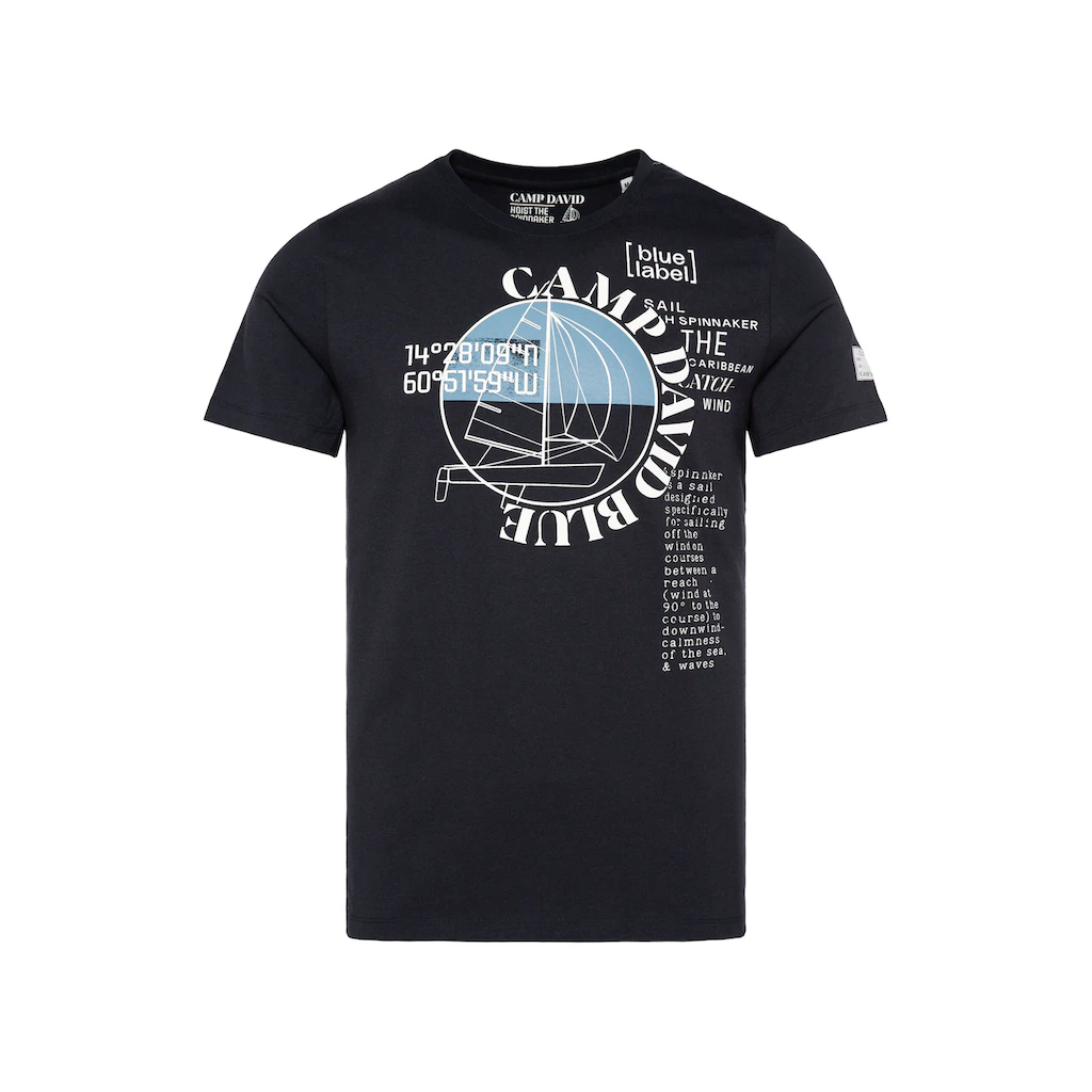CAMP DAVID Rundhalsshirt Aus Baumwolle