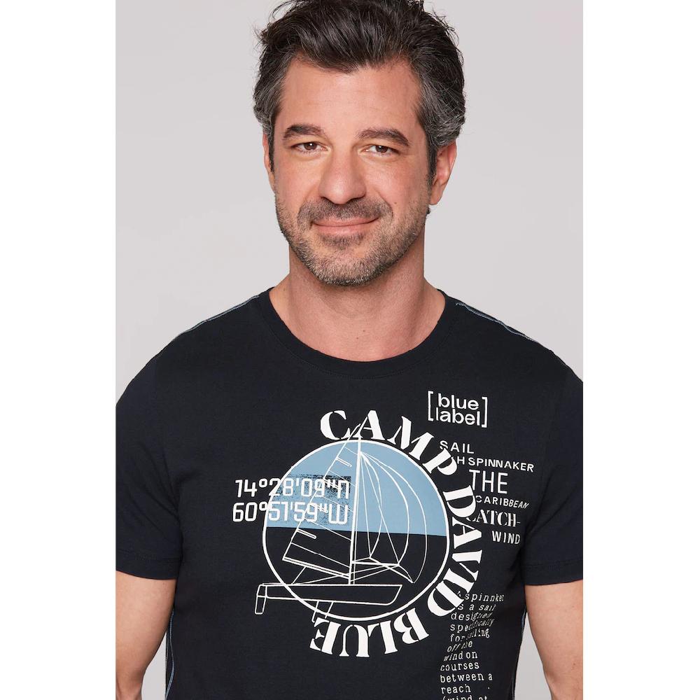 CAMP DAVID Rundhalsshirt Aus Baumwolle