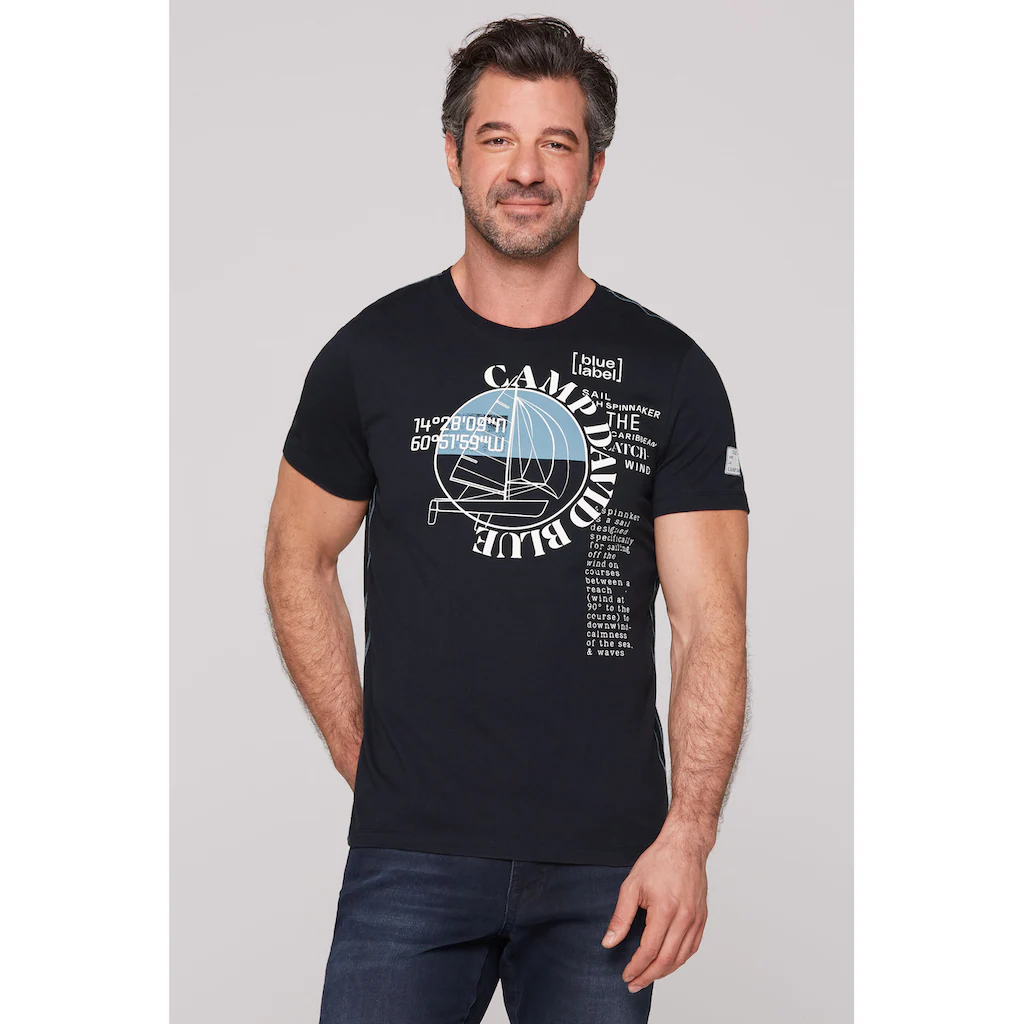 CAMP DAVID Rundhalsshirt aus Baumwolle