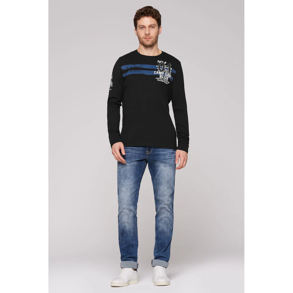 CAMP DAVID Rundhalsshirt Aus Baumwolle