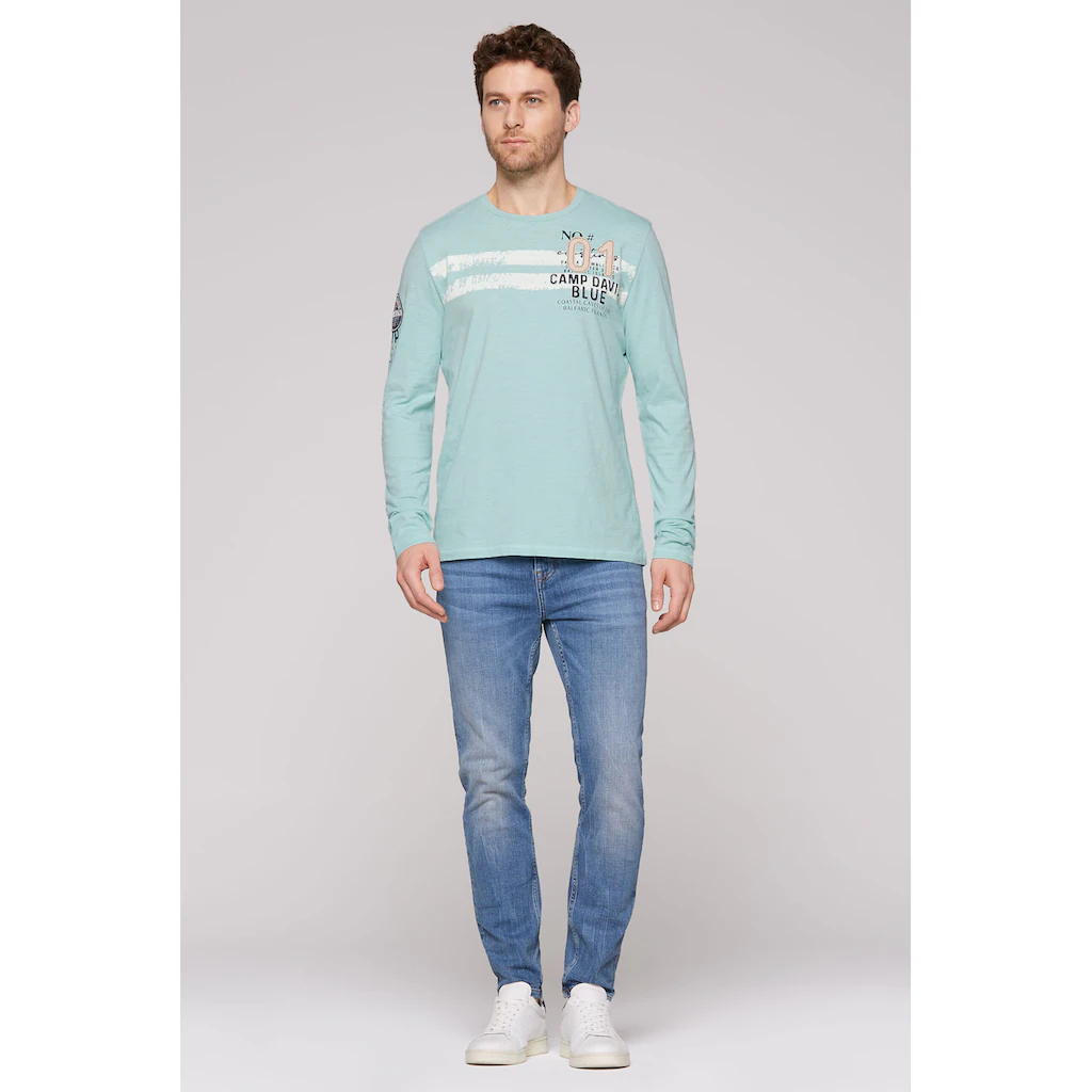 CAMP DAVID Rundhalsshirt Aus Baumwolle