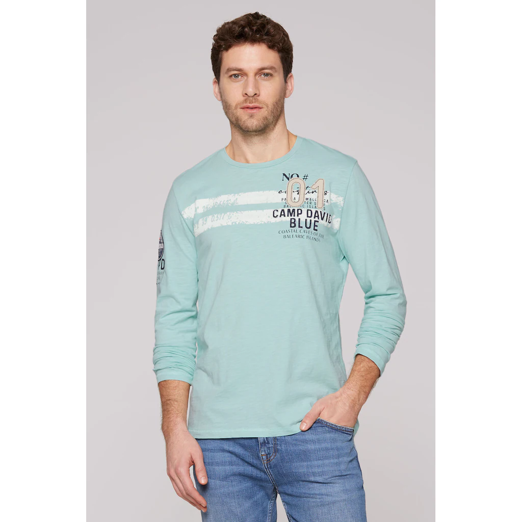 CAMP DAVID Rundhalsshirt aus Baumwolle