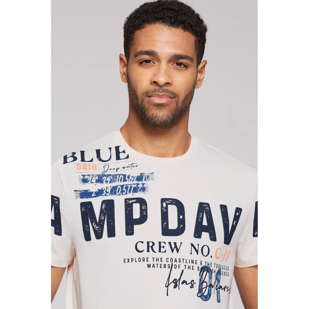 CAMP DAVID Rundhalsshirt Mit Baumwolle