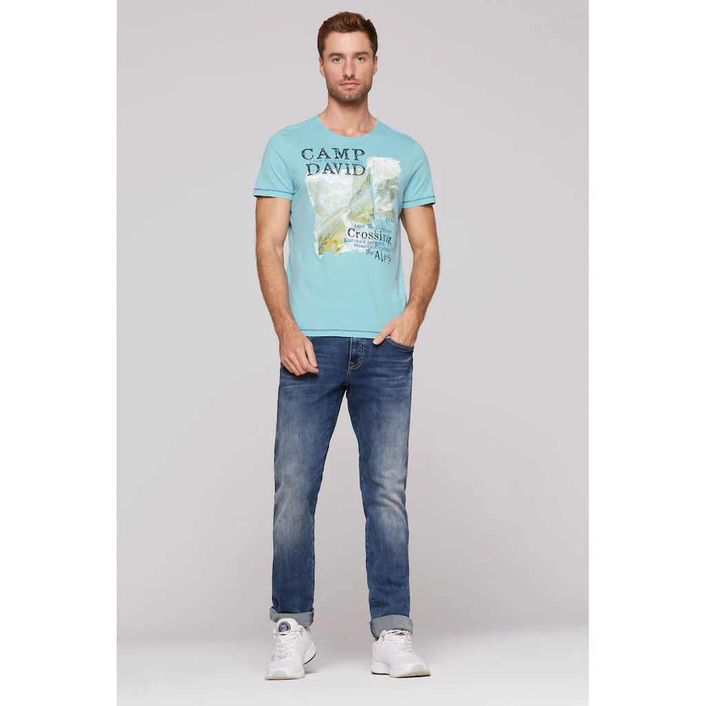 CAMP DAVID Rundhalsshirt Mit Baumwolle ▷ Kaufen