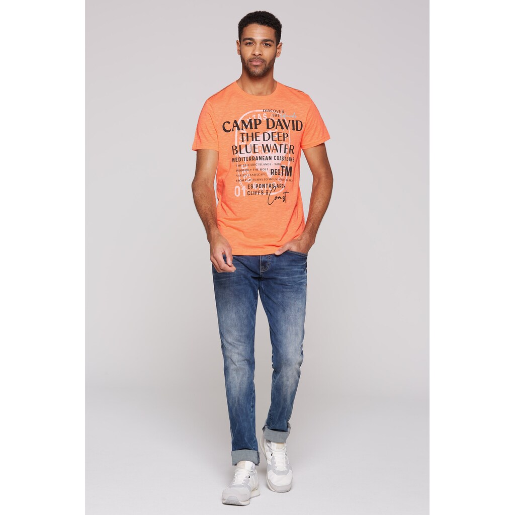 CAMP DAVID Rundhalsshirt Mit Baumwolle