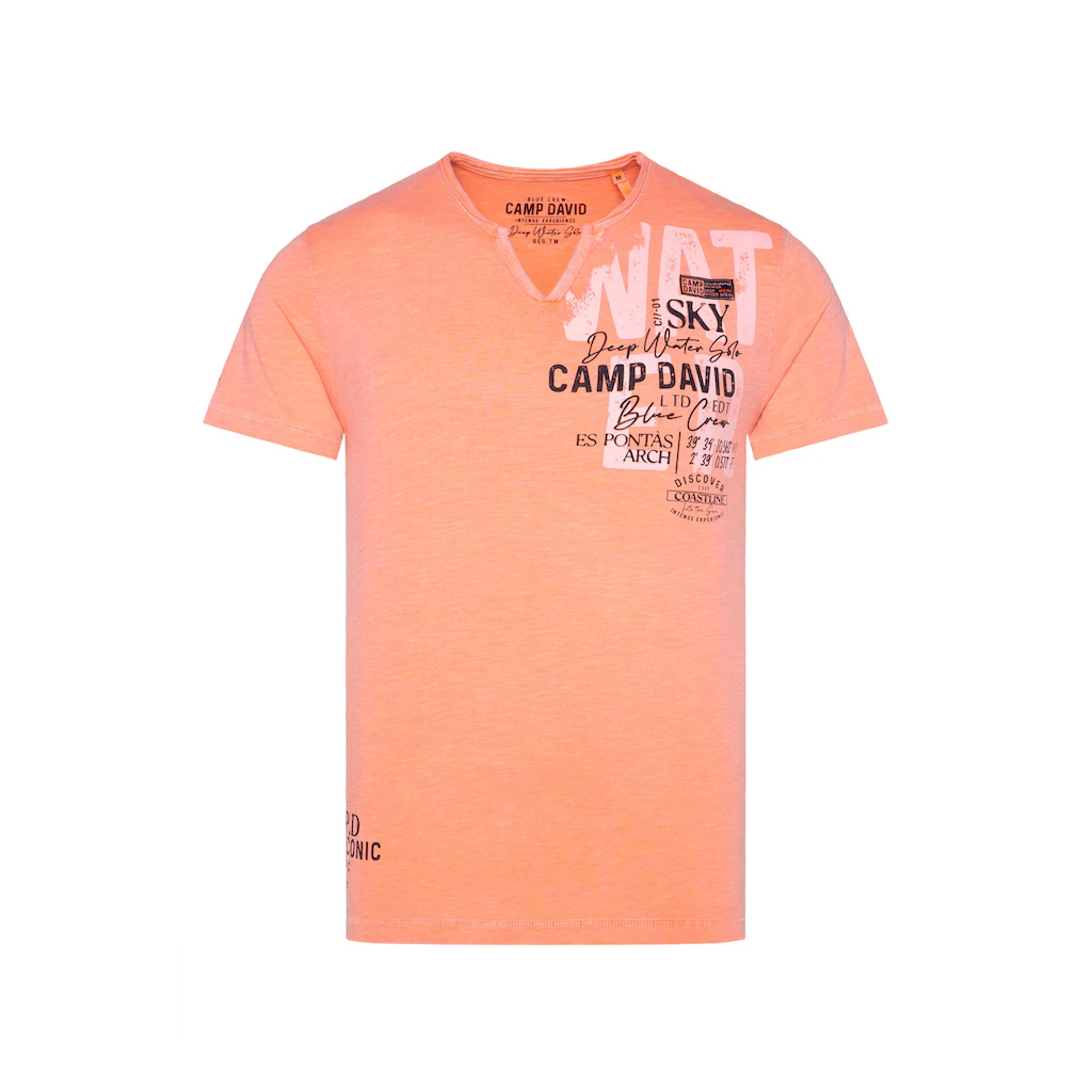 CAMP DAVID Rundhalsshirt Mit Baumwolle
