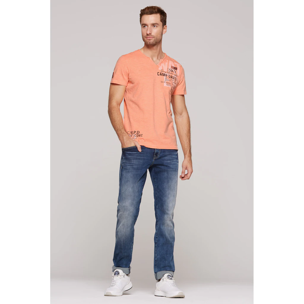 CAMP DAVID Rundhalsshirt Mit Baumwolle