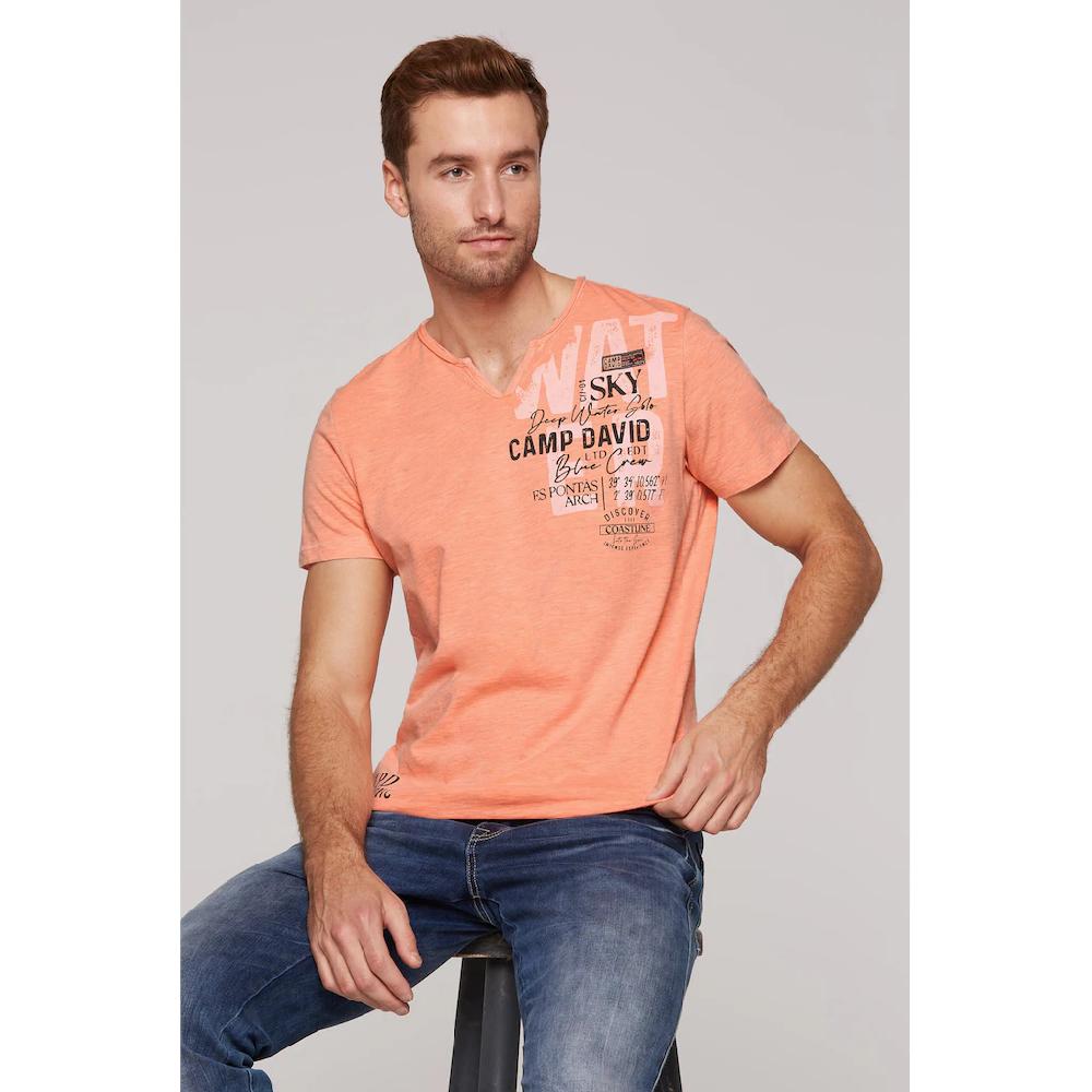 CAMP DAVID Rundhalsshirt mit Baumwolle