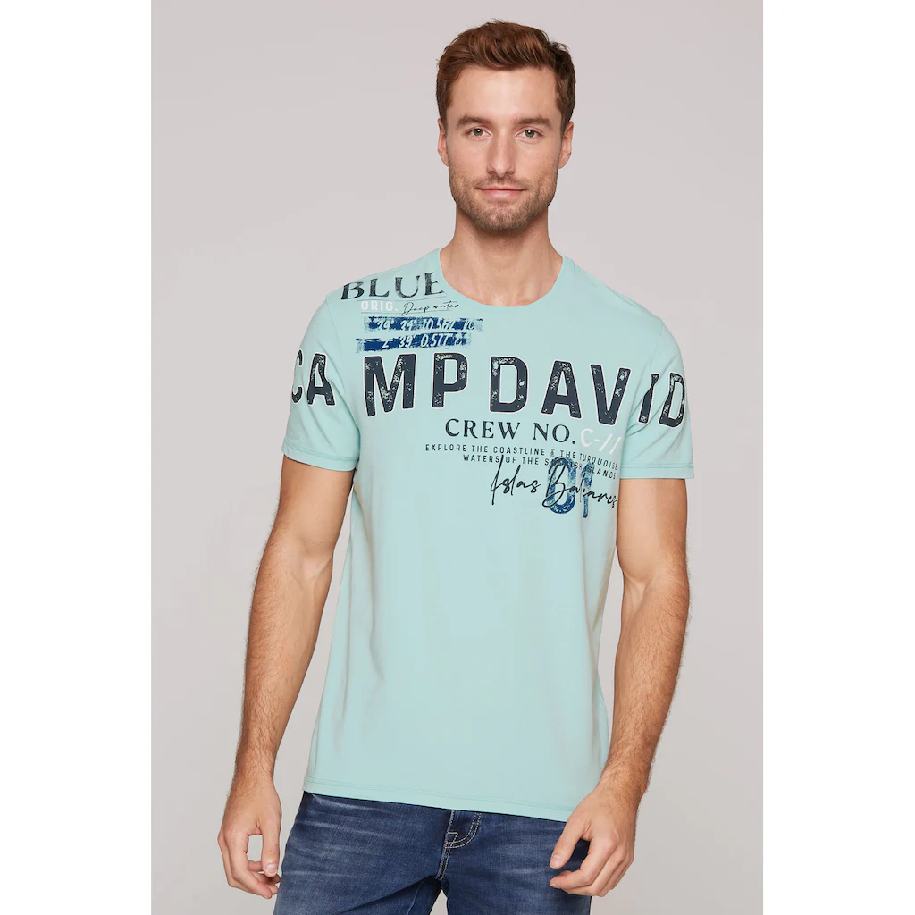 CAMP DAVID Rundhalsshirt mit Baumwolle