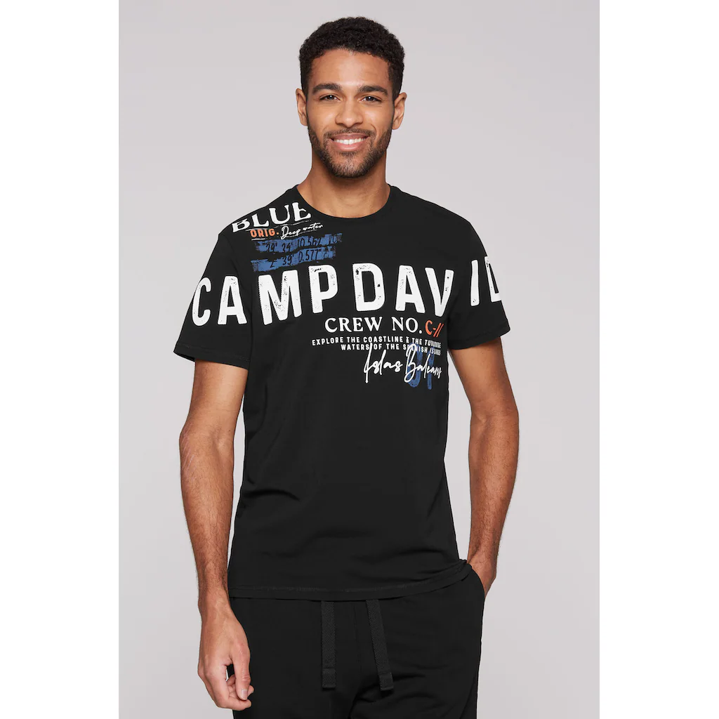 CAMP DAVID Rundhalsshirt mit Baumwolle