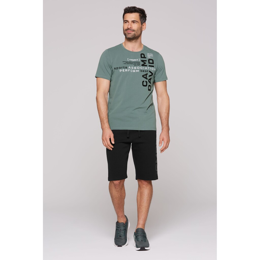 CAMP DAVID Rundhalsshirt Mit Reflektierenden Details ▷ Für