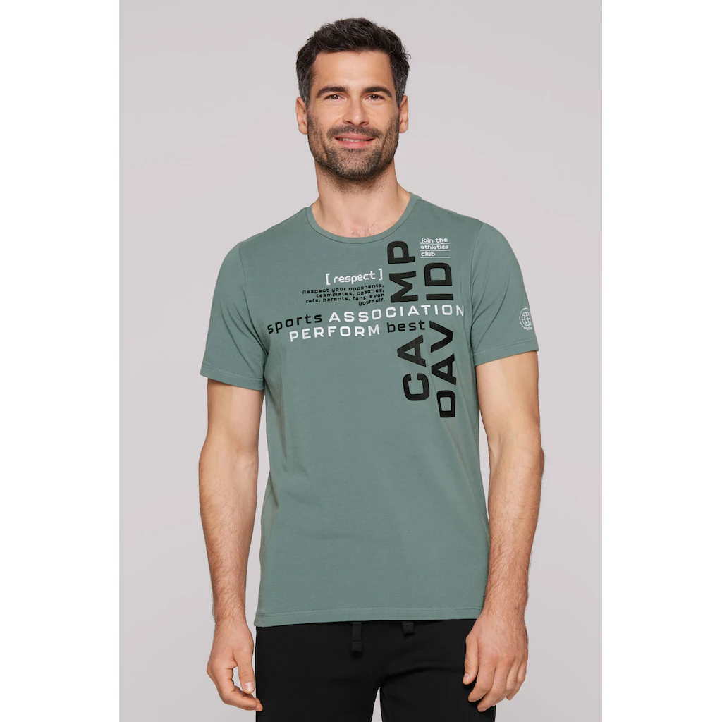 CAMP DAVID Rundhalsshirt mit reflektierenden Details ▷ für