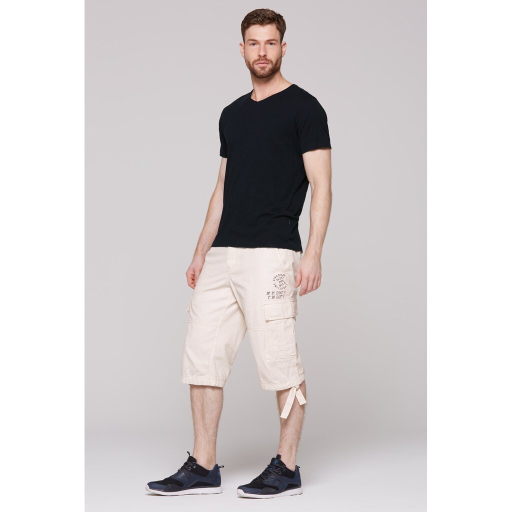 CAMP DAVID Shorts Mit Bindeband Am Saum