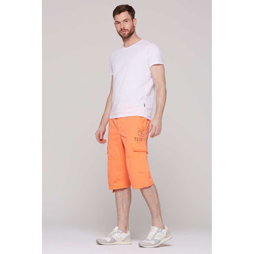 CAMP DAVID Shorts Mit Bindeband Am Saum