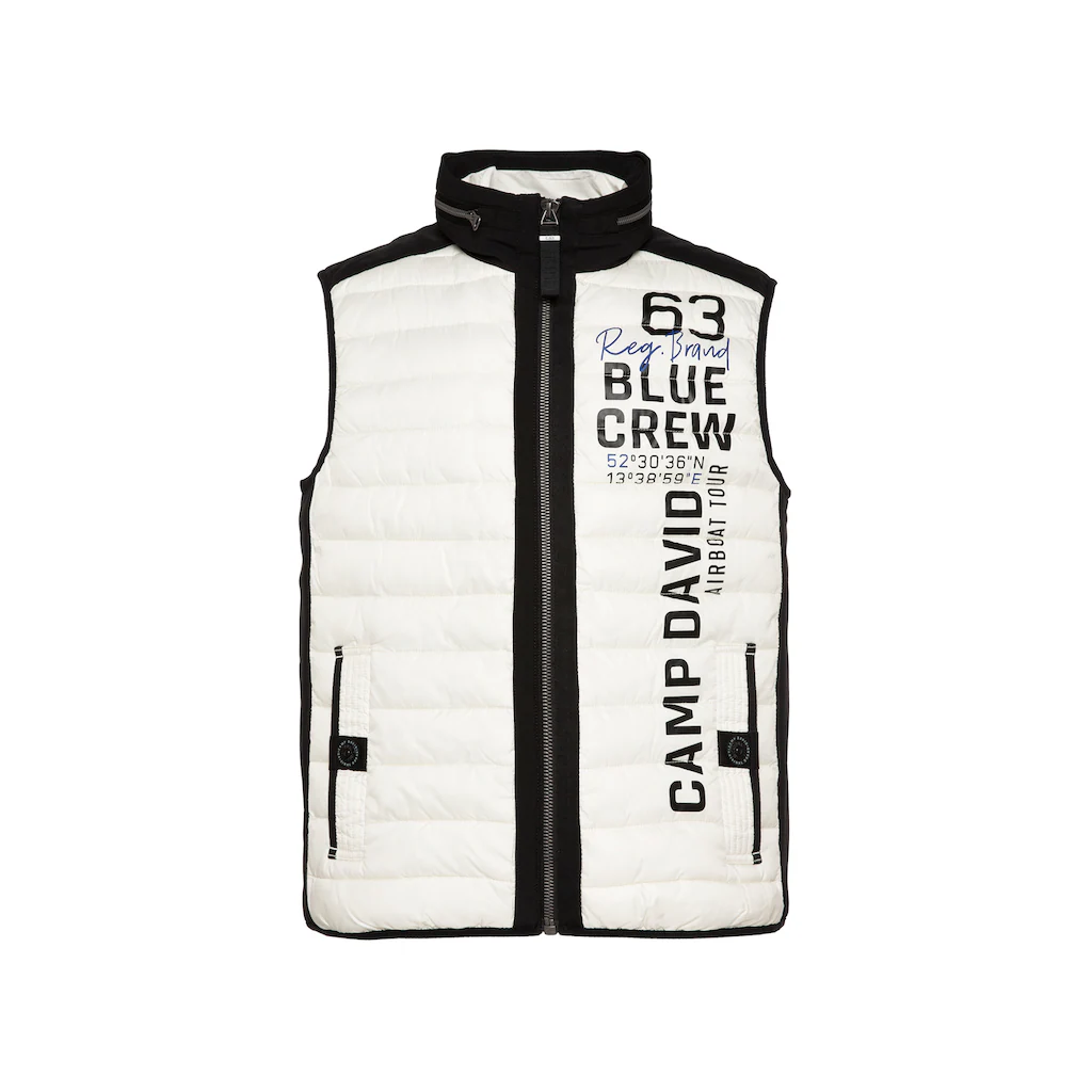 CAMP DAVID Steppweste Mit Elastischem Saumabschluss ▷ Kaufen