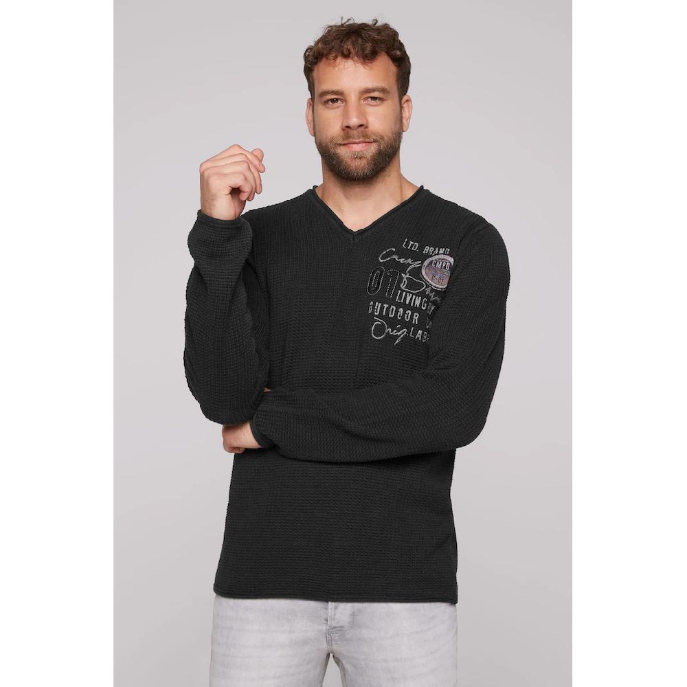 CAMP DAVID Strickpullover mit Logo Print ▷ kaufen