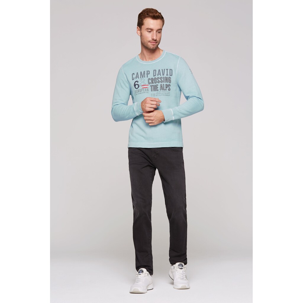 CAMP DAVID Sweater Aus Baumwolle ▷ Für