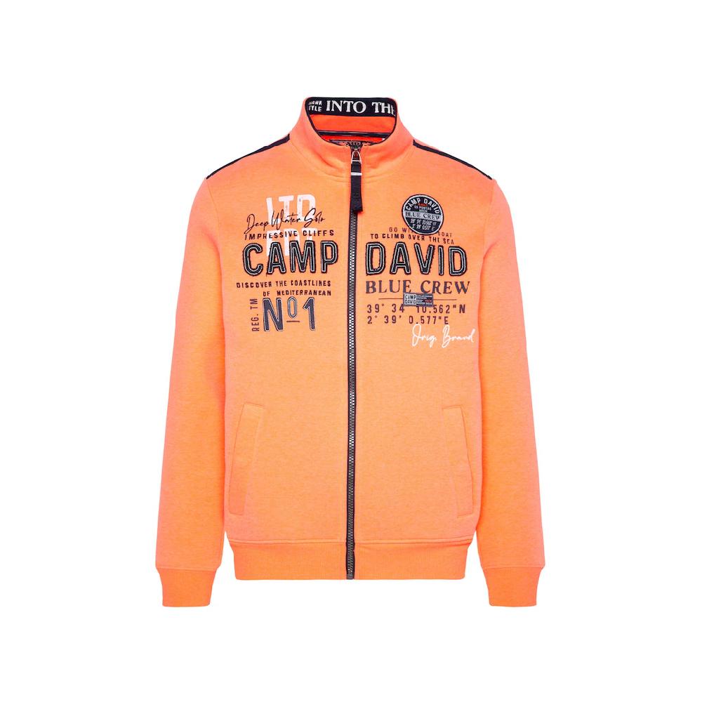 CAMP DAVID Sweatjacke Mit Stehkragen