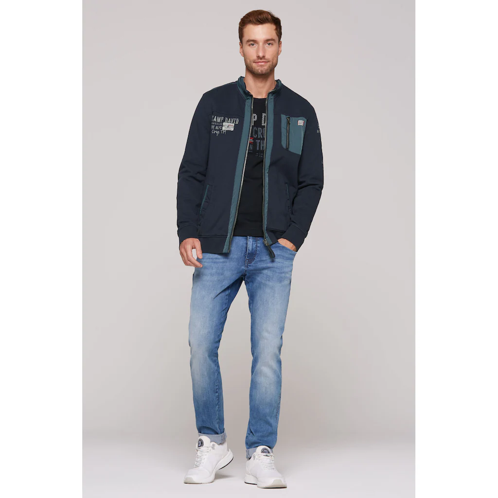 CAMP DAVID Sweatjacke Mit Stehkragen ▷ Bestellen