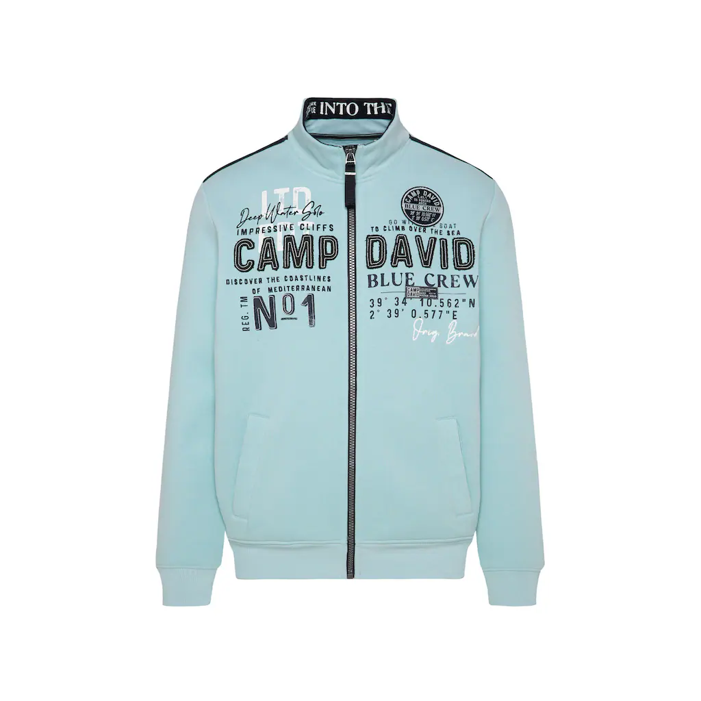 CAMP DAVID Sweatjacke Mit Stehkragen