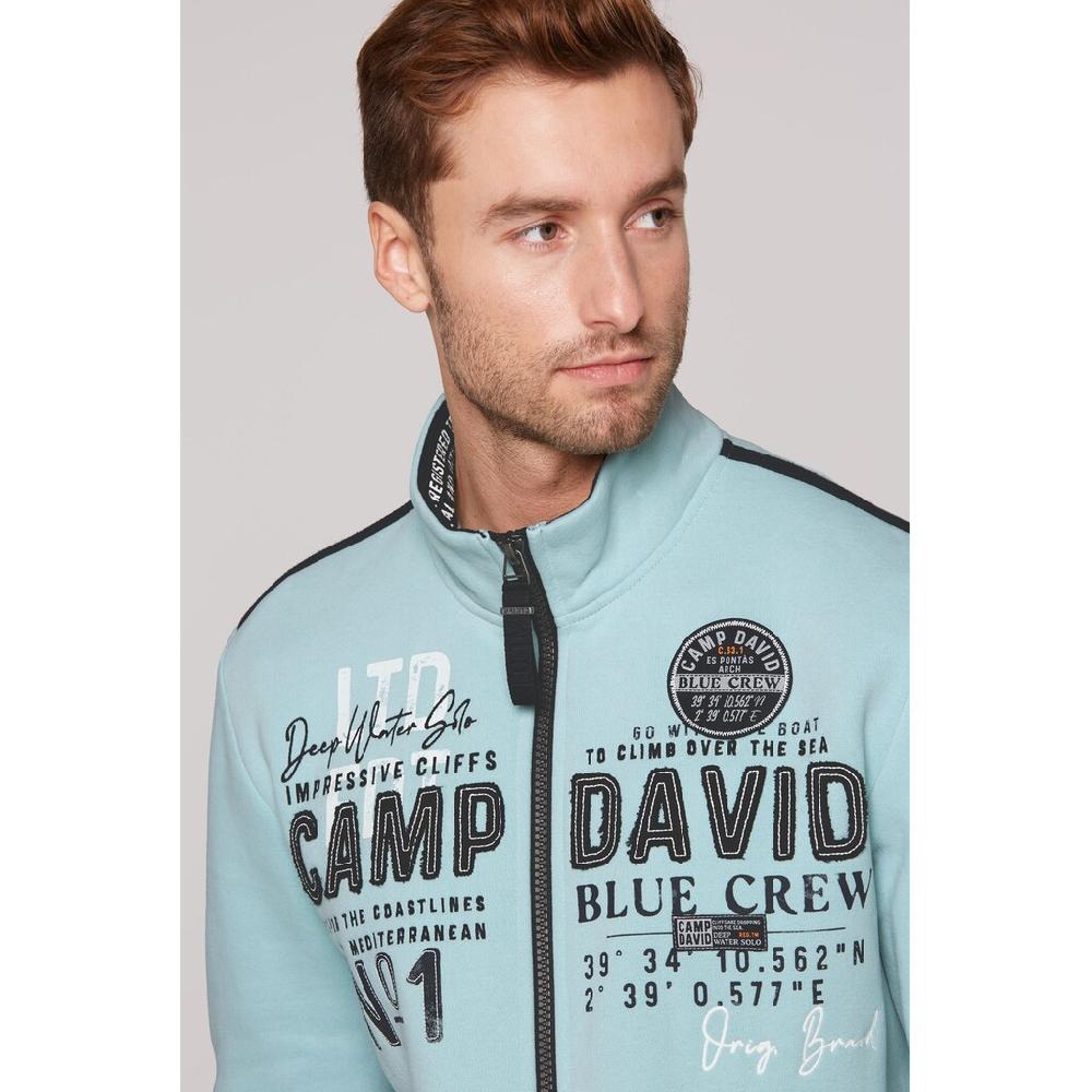CAMP DAVID Sweatjacke Mit Stehkragen