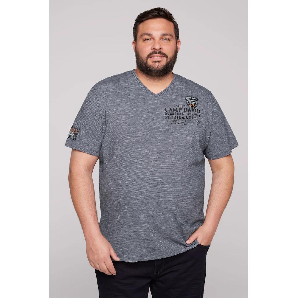 CAMP DAVID T-Shirt mit Label Print und Patch ▷ bestellen