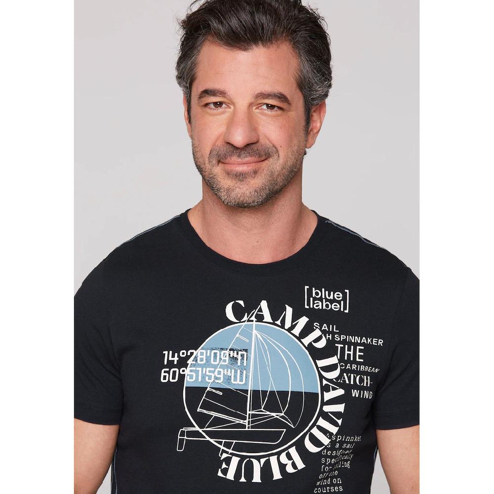 CAMP DAVID T-Shirt Mit Wording-Prints ▷ Für