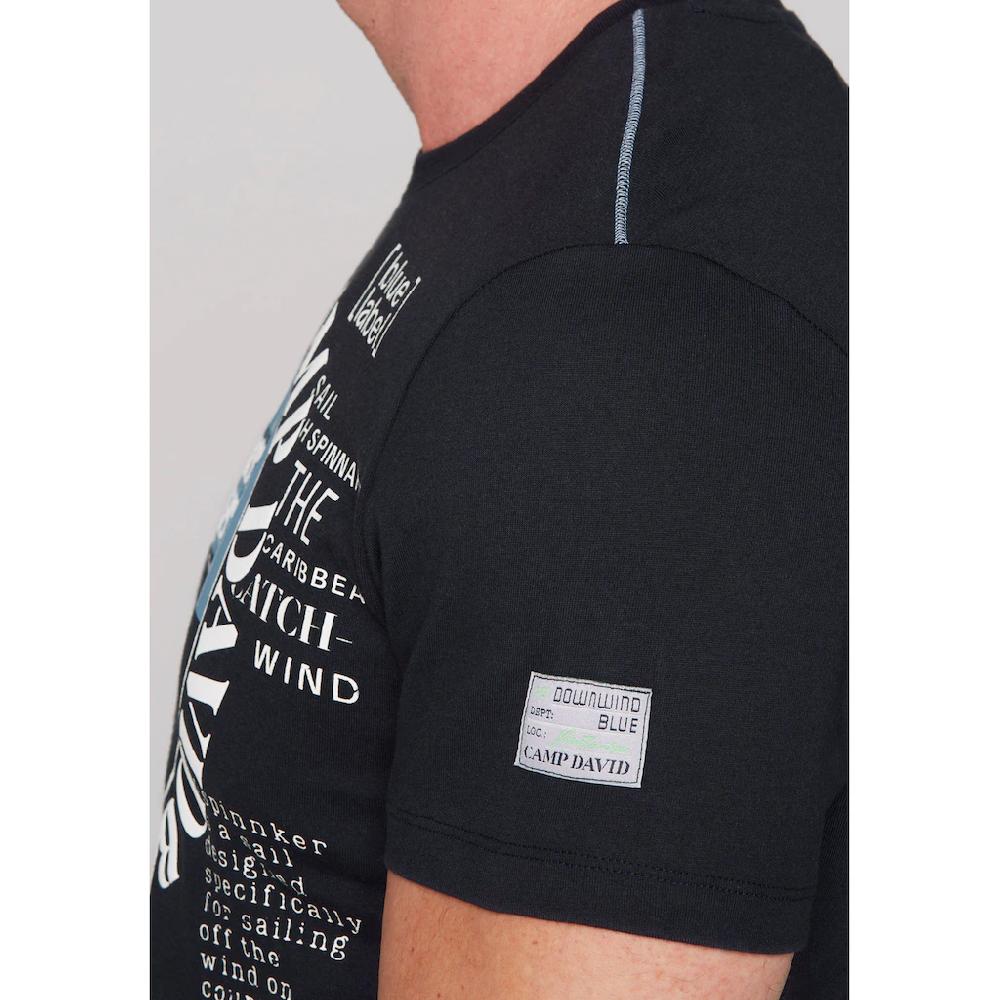 CAMP DAVID T-Shirt Mit Wording-Prints ▷ Für