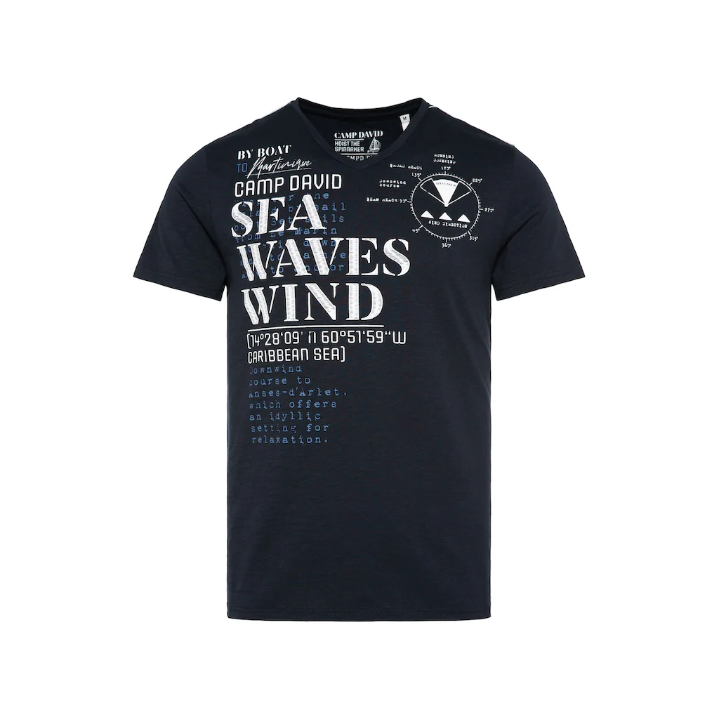 CAMP DAVID V-Shirt Aus Baumwolle ▷ Bestellen
