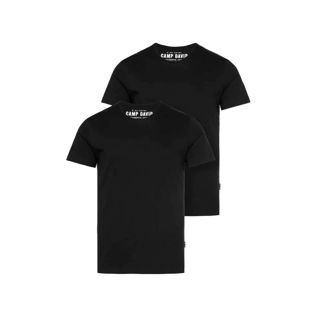 CAMP DAVID V-Shirt Aus Baumwolle ▷ Für