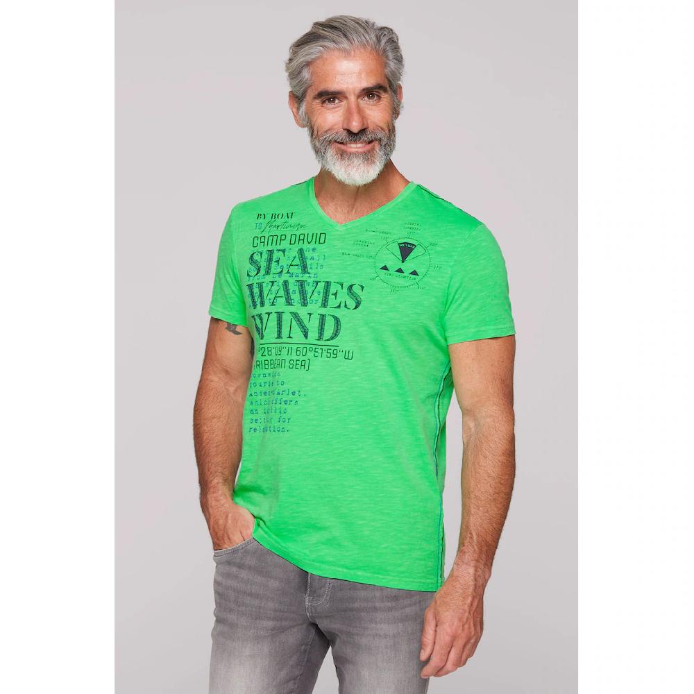 CAMP DAVID V-Shirt aus Baumwolle ▷ für