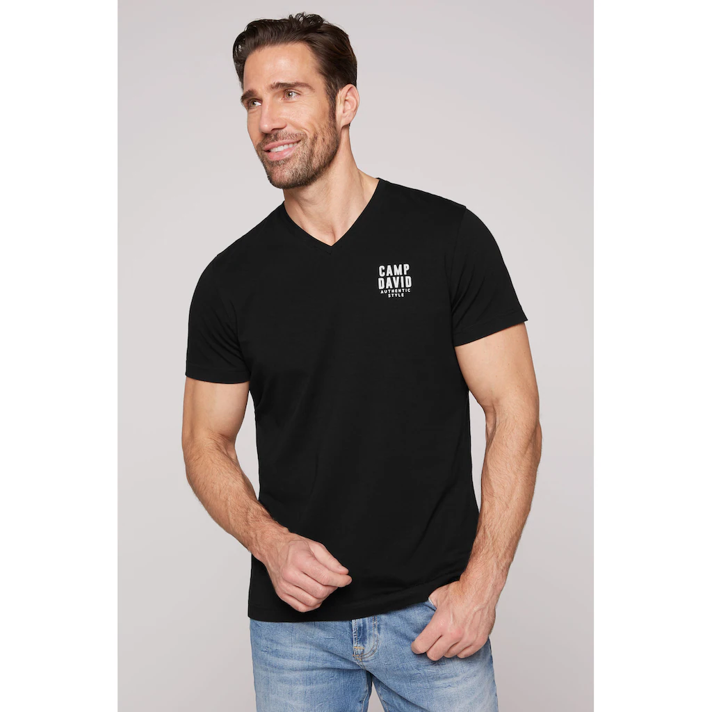 CAMP DAVID V-Shirt mit Elasthan-Anteil ▷ bestellen