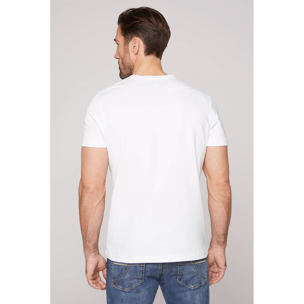 CAMP DAVID V-Shirt Mit Logo-Print Auf Der Brust ▷ Für