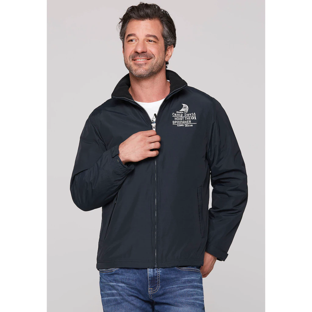 CAMP DAVID Windbreaker mit Logostickereien ▷ kaufen