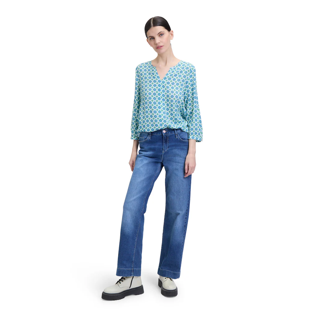 Cartoon Schlupfbluse »Cartoon Casual-Bluse Mit Muster«