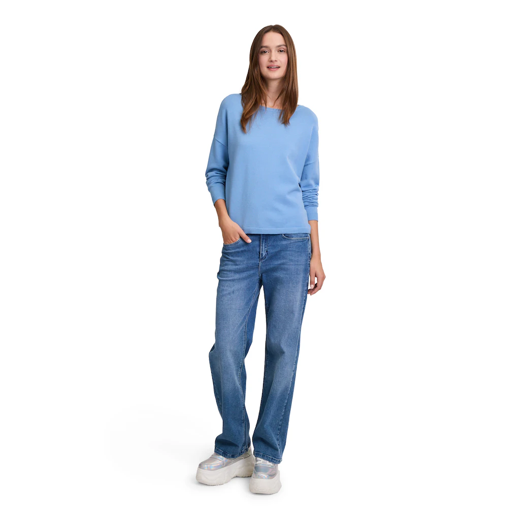 Cartoon Strickpullover »Cartoon Strickpullover Mit Rundhalsausschnitt« (1 Tlg.) Color Blocking