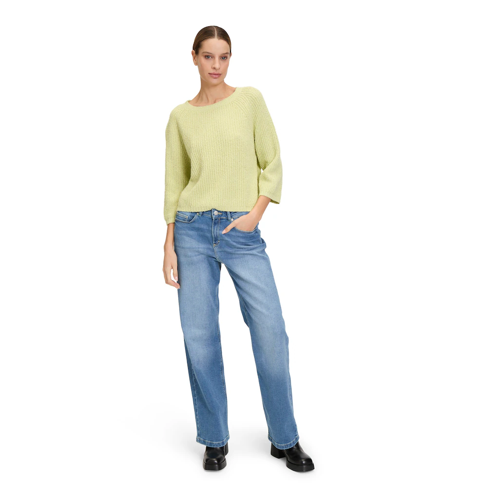 Cartoon Strickpullover »Cartoon Strickpullover Mit Rundhalsausschnitt« (1 Tlg.) Struktur