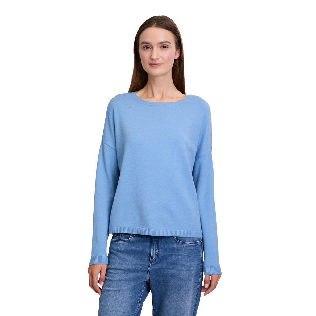 Cartoon Strickpullover »Cartoon Strickpullover mit Rundhalsausschnitt« (1 tlg.) Color Blocking