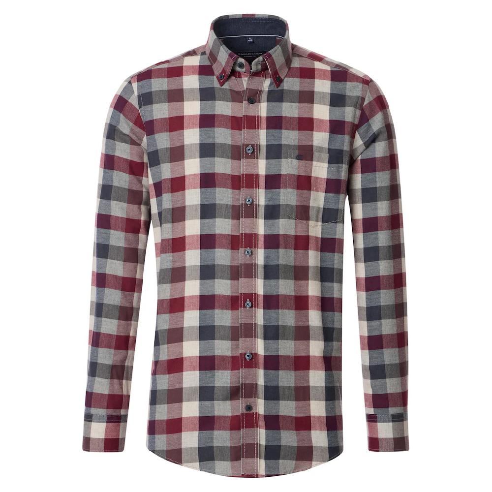 CASAMODA Flanellhemd »CASAMODA Flanellhemd kariert« ▷ kaufen