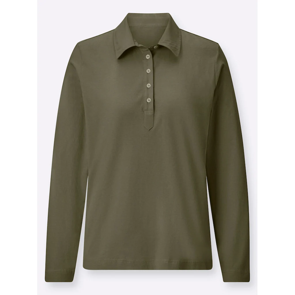 Casual Looks Langarm-Poloshirt »Poloshirt« (1 Tlg.)
