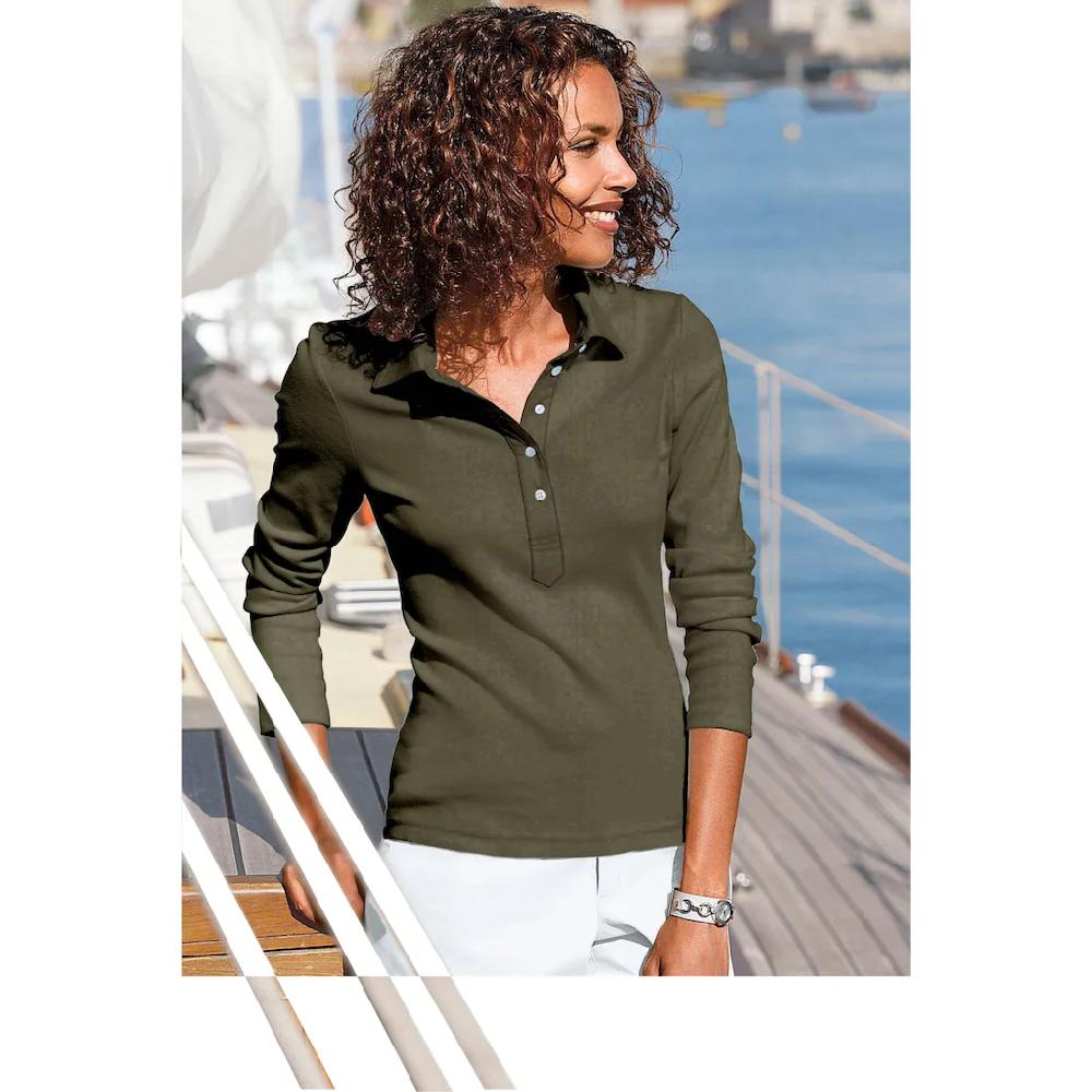 Casual Looks Langarm-Poloshirt »Poloshirt« (1 tlg.)