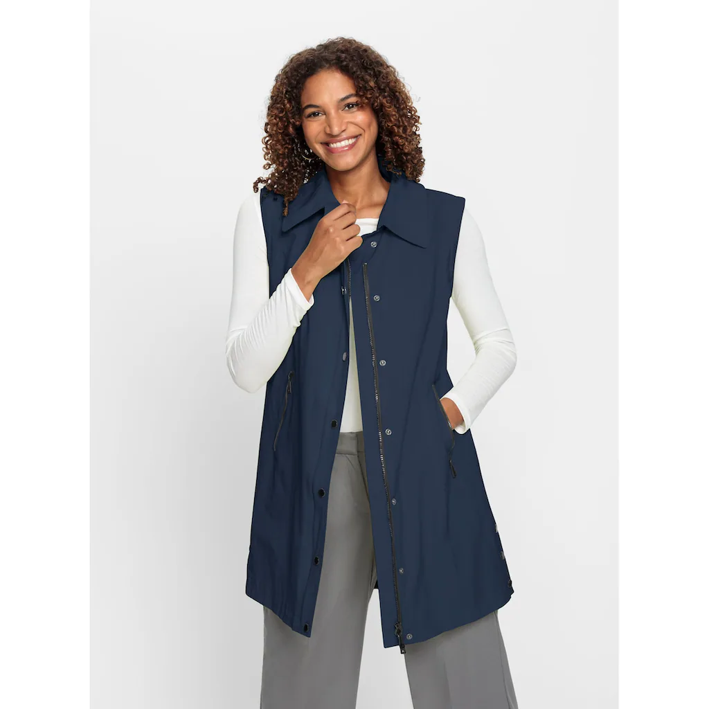 Casual Looks Langjacke Mit Kapuze