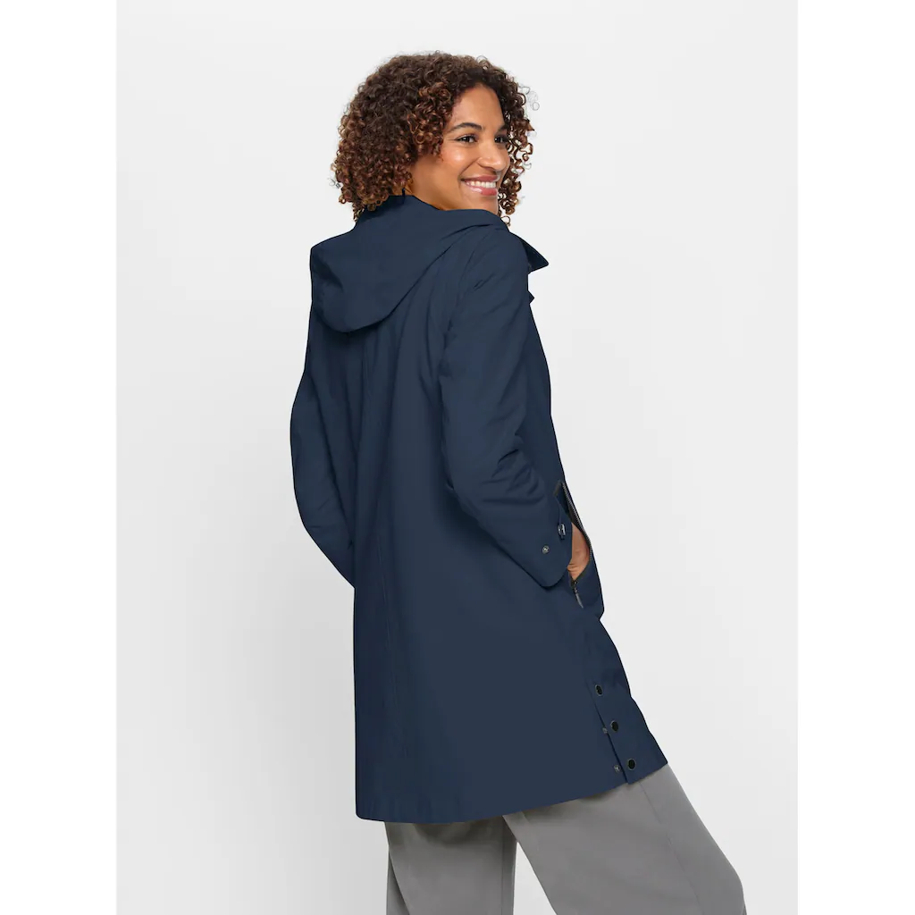 Casual Looks Langjacke Mit Kapuze