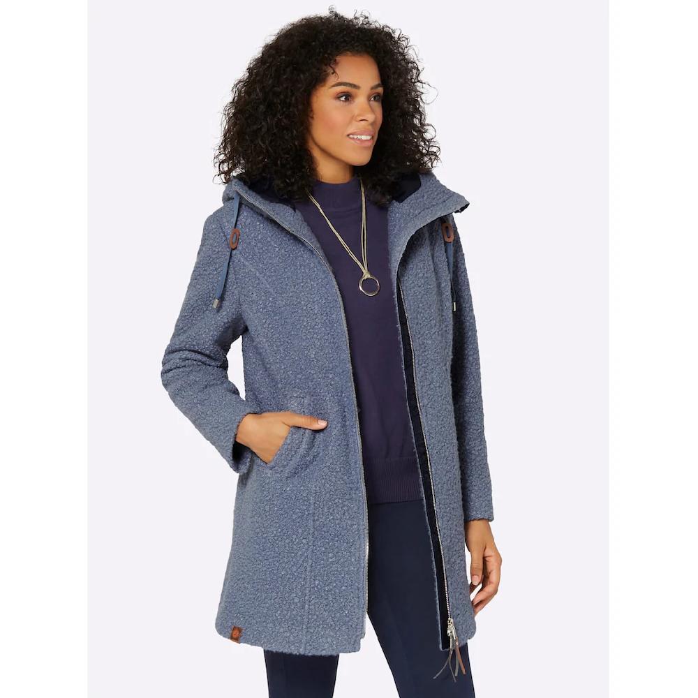 Casual Looks Langjacke Mit Kapuze