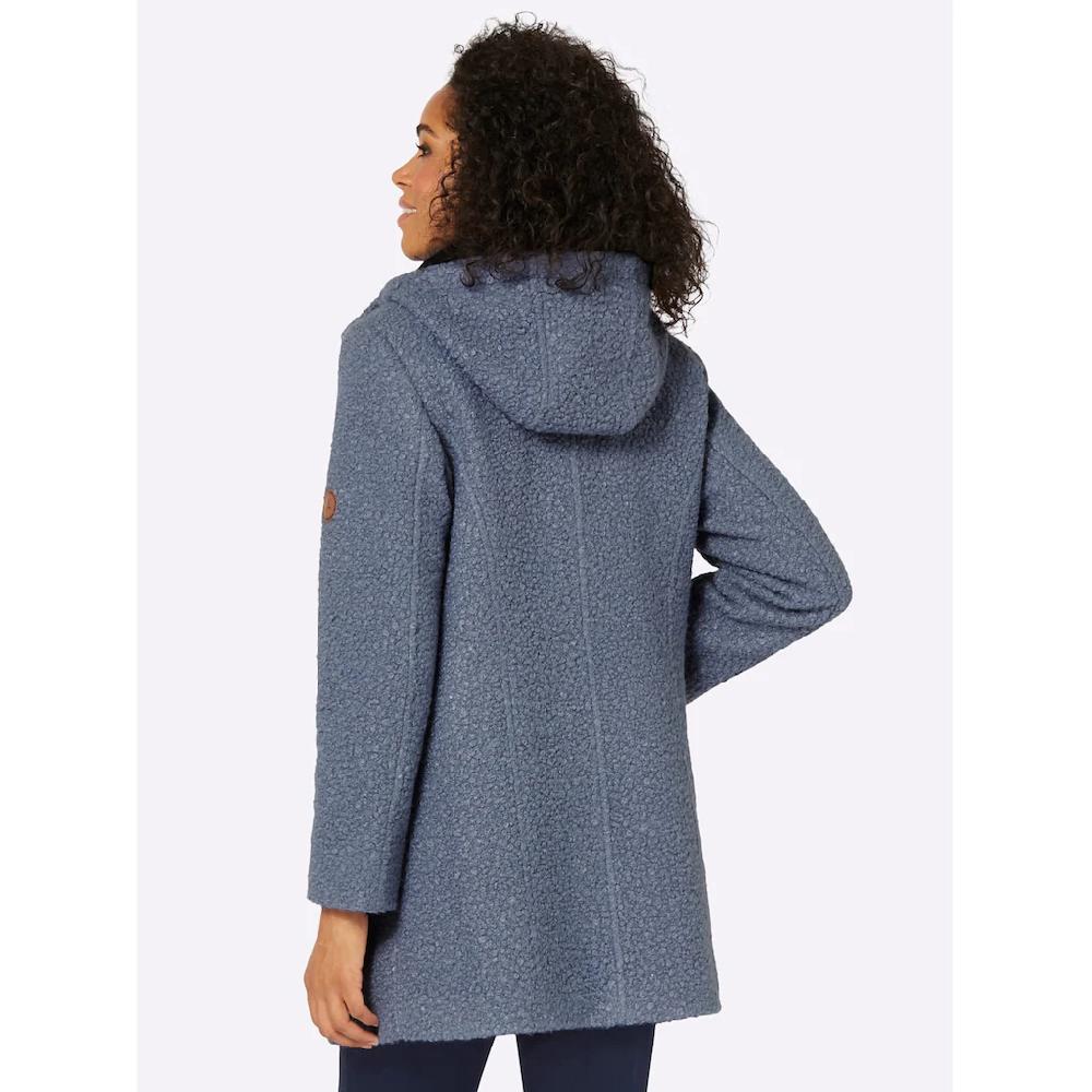 Casual Looks Langjacke Mit Kapuze