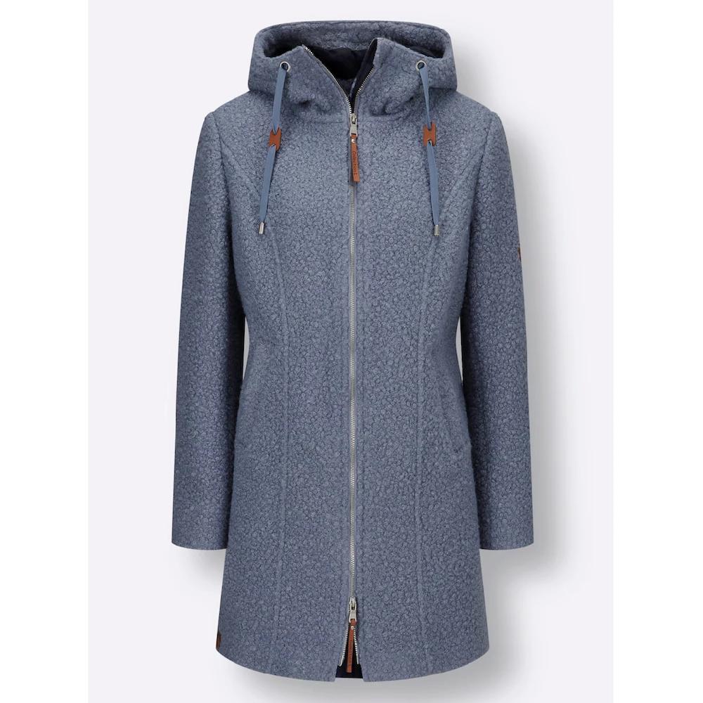 Casual Looks Langjacke Mit Kapuze